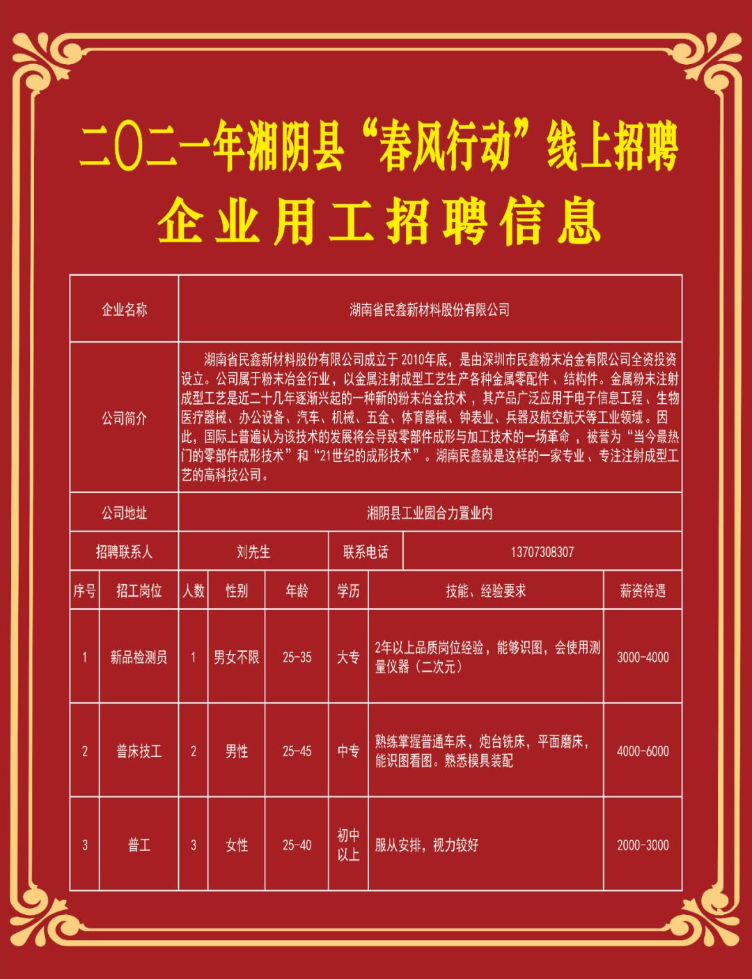 湖南湘阴最新招聘信息及其解读